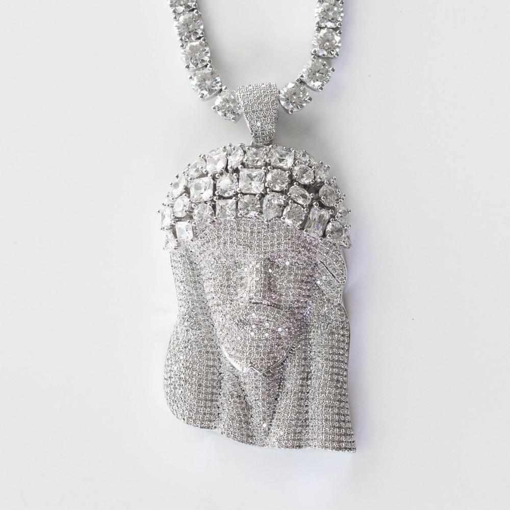 Large Premium Multi Stone Jesus Piece - The Gifted Few