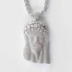 Large Premium Multi Stone Jesus Piece - The Gifted Few