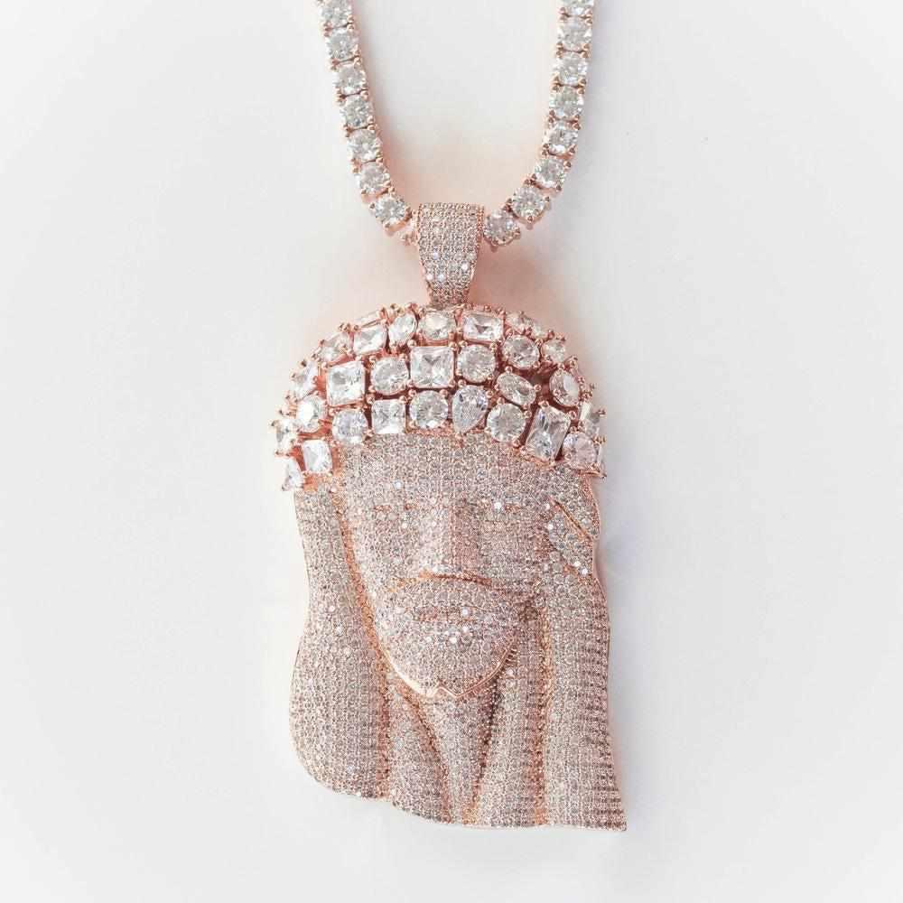 Large Premium Multi Stone Jesus Piece - The Gifted Few