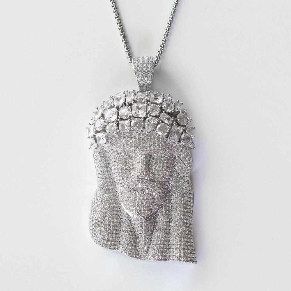 Large Premium Multi Stone Jesus Piece - The Gifted Few