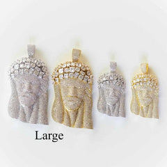 Large Premium Multi Stone Jesus Piece - The Gifted Few