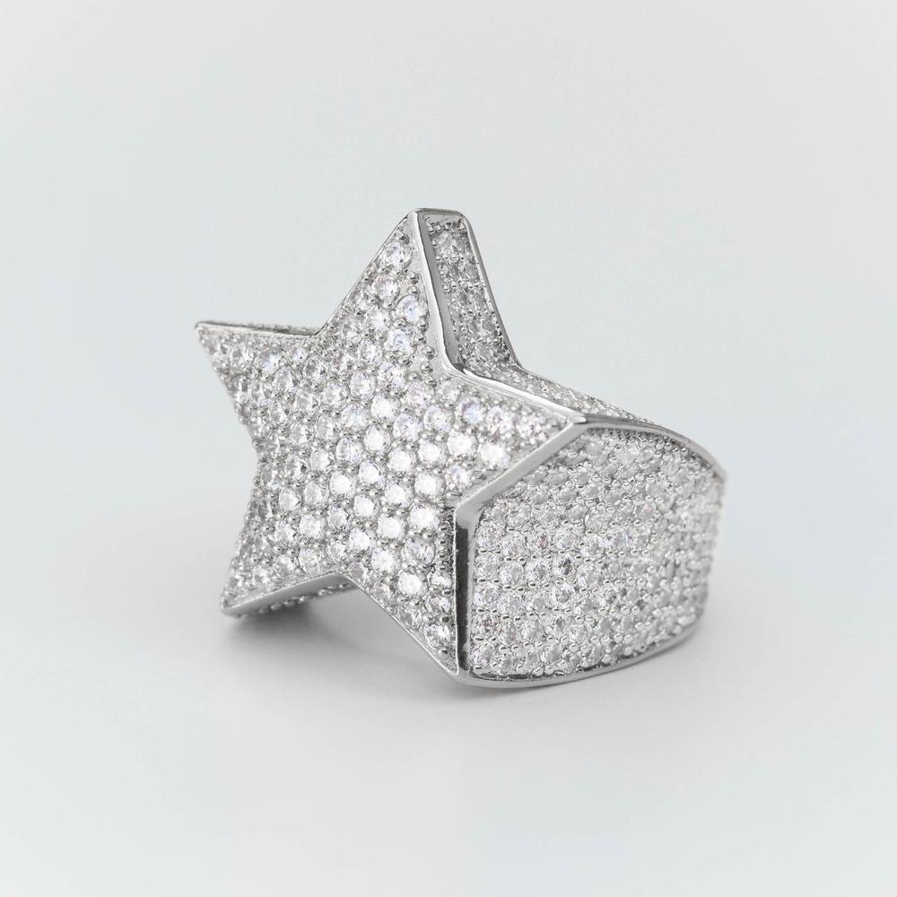 Premium Fully Iced Star Ring - The Gifted Few