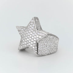 Premium Fully Iced Star Ring - The Gifted Few