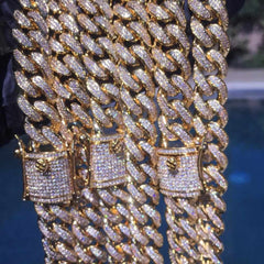 Premium Iced Cuban Necklace - 12mm