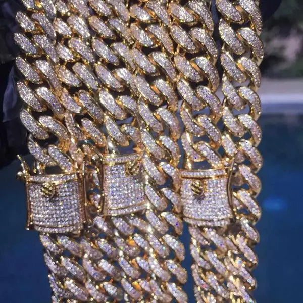 12mm Premium Iced Cuban Chain - The Gifted Few