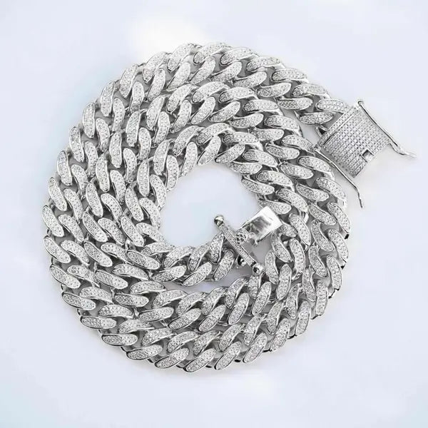 12mm Premium Iced Cuban Chain - The Gifted Few