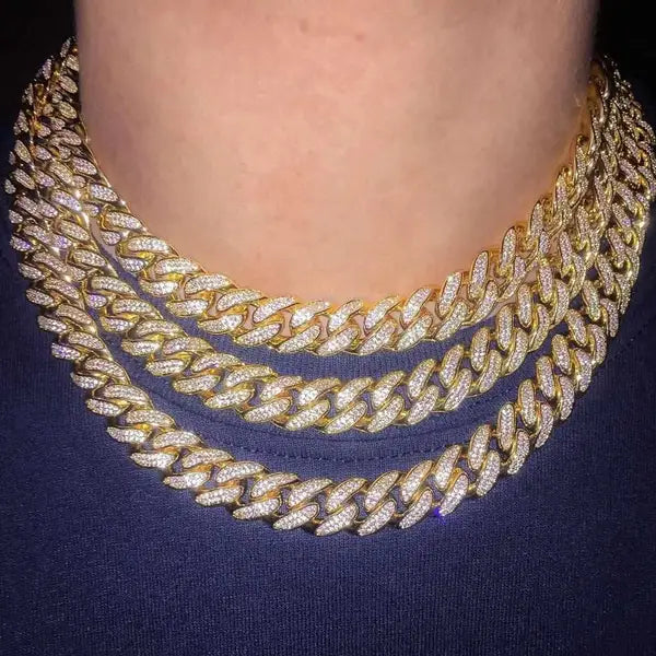 12mm Premium Iced Cuban Chain - The Gifted Few