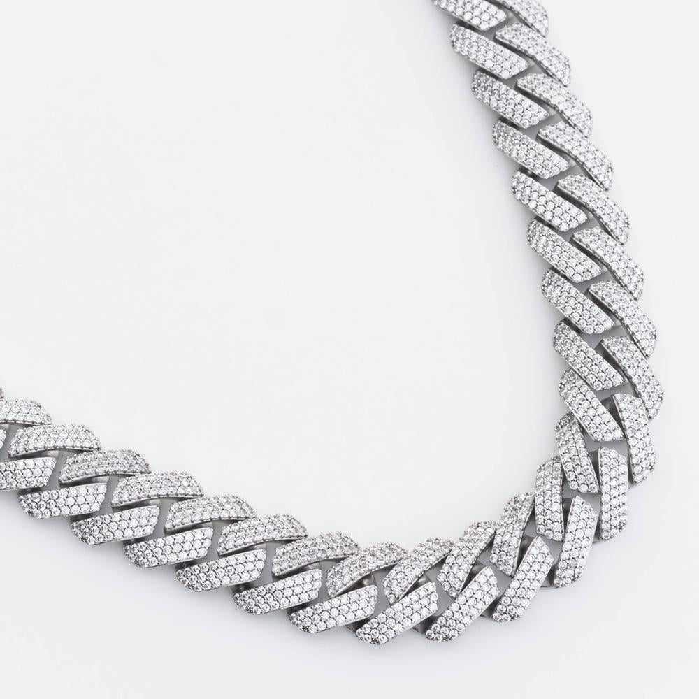 Premium Iced 18mm Straight Edge Cuban Chain - The Gifted Few