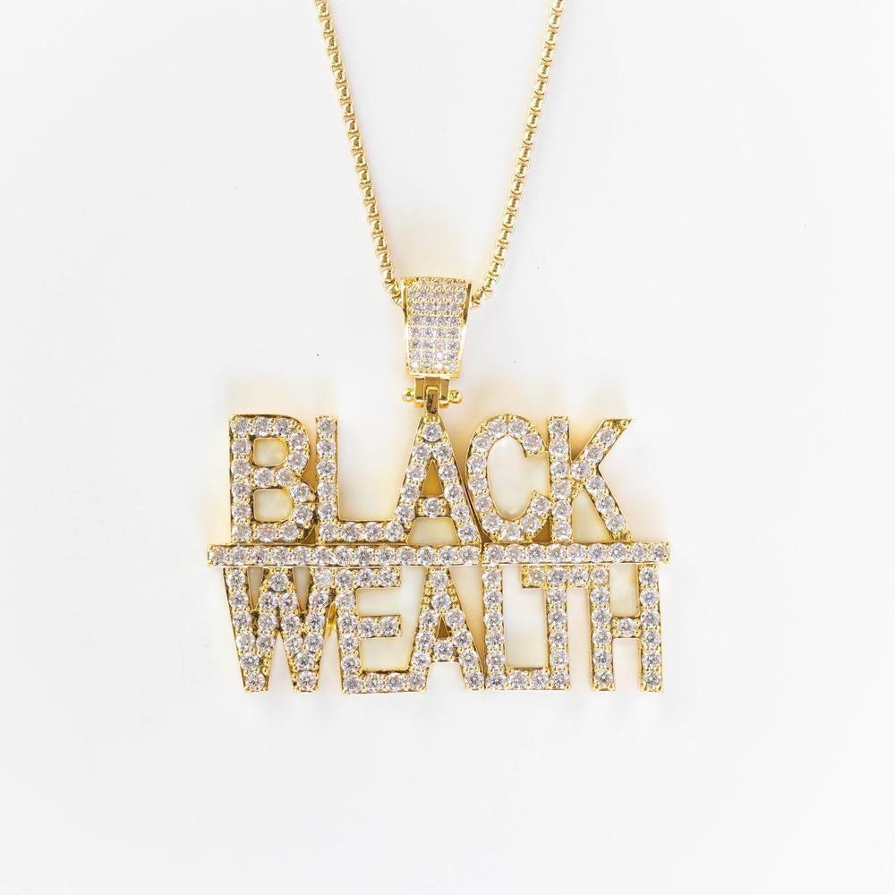 Premium Iced Black Wealth Pendant - The Gifted Few