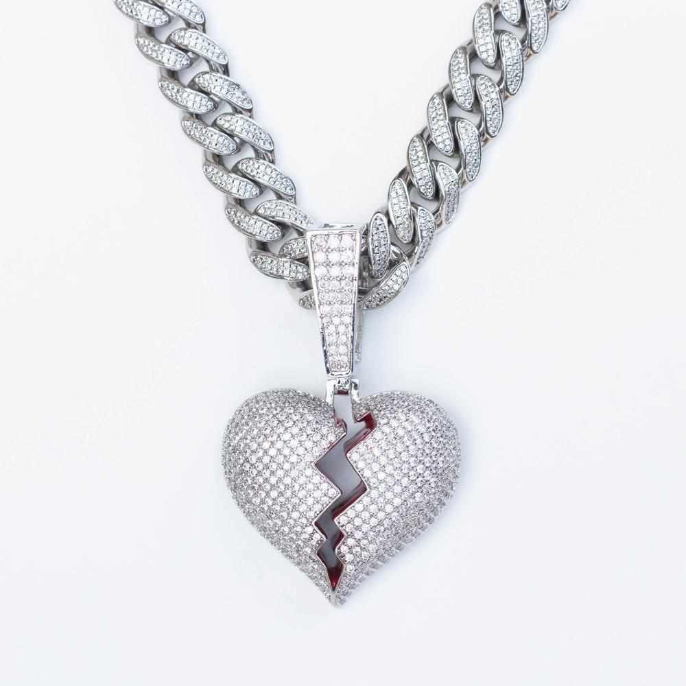 Premium Iced Cuban Bail Broken Heart - The Gifted Few