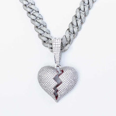 Premium Iced Cuban Bail Broken Heart - The Gifted Few