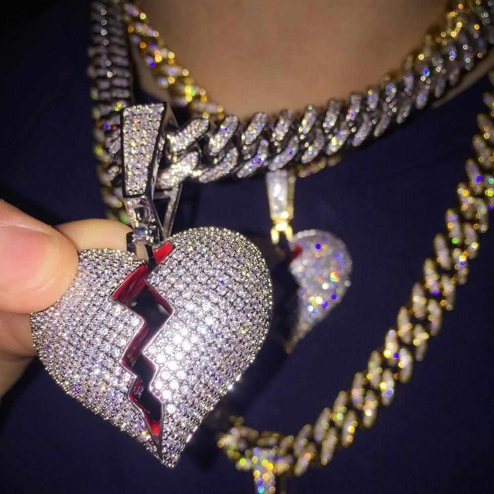 Premium Iced Cuban Bail Broken Heart - The Gifted Few