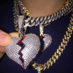 Premium Iced Cuban Bail Broken Heart - The Gifted Few