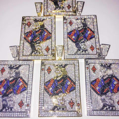 Premium Iced King Card Pendant - The Gifted Few