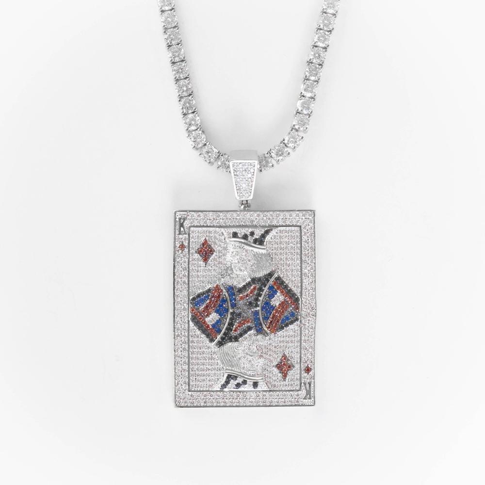 Premium Iced King Card Pendant - The Gifted Few