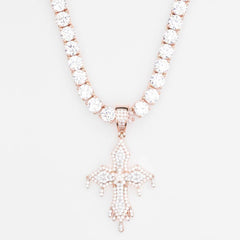 Premium Iced Layered Dripping Cross - The Gifted Few