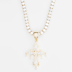 Premium Iced Layered Dripping Cross - The Gifted Few