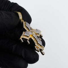 Premium Iced Layered Dripping Cross - The Gifted Few