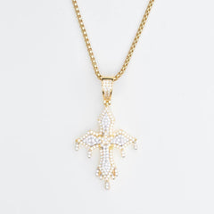 Premium Iced Layered Dripping Cross - The Gifted Few