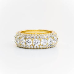 Premium Iced Layered Woman's Ring