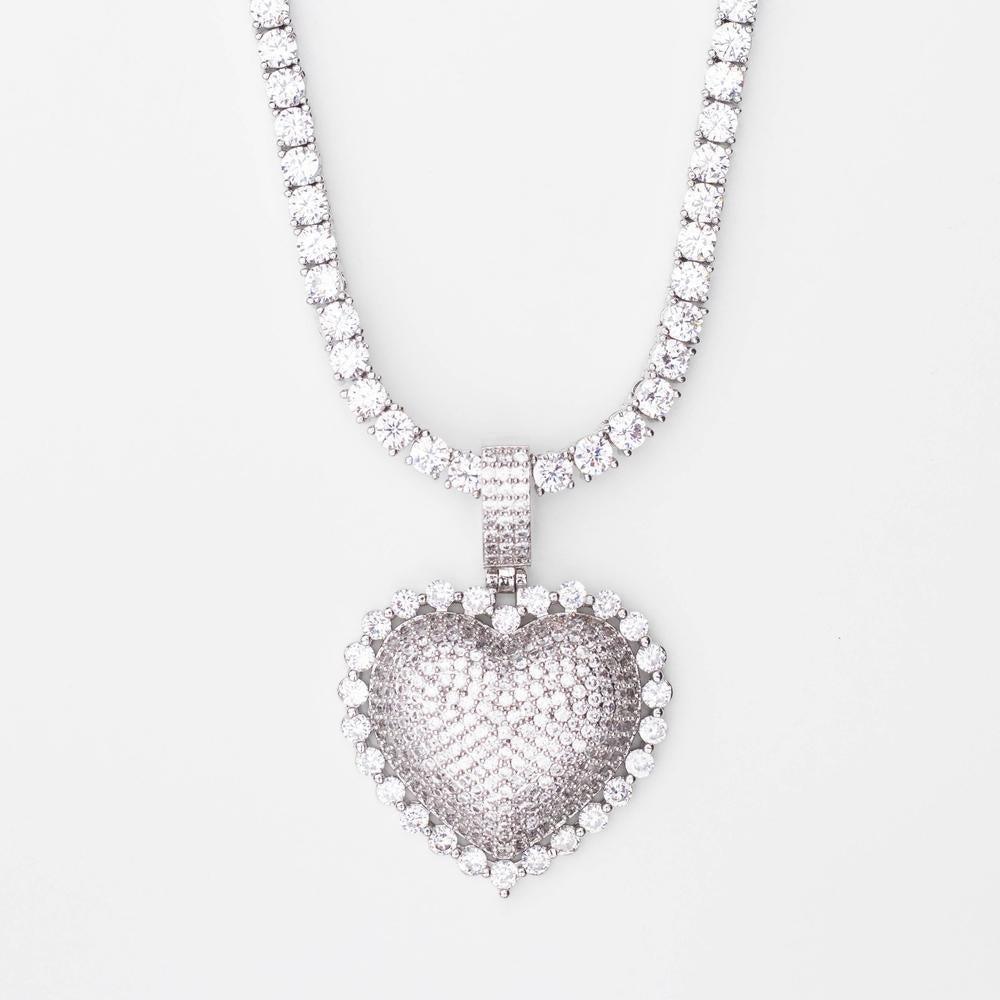 Premium Iced Solitaire Heart - The Gifted Few