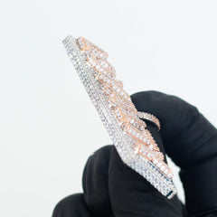 Premium Iced Two-Tone Stacked Loyalty - (Gold/Rose Gold) - The Gifted Few