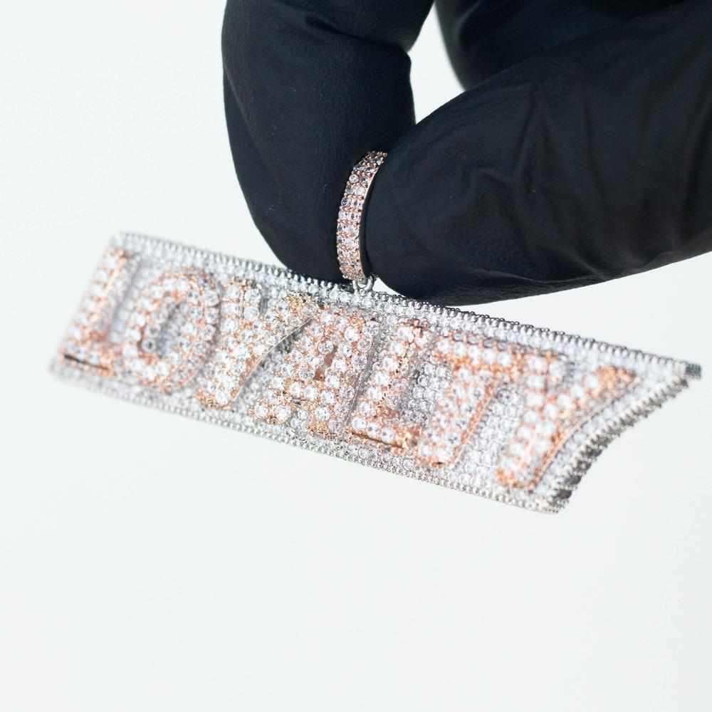 Premium Iced Two-Tone Stacked Loyalty - (Gold/Rose Gold) - The Gifted Few