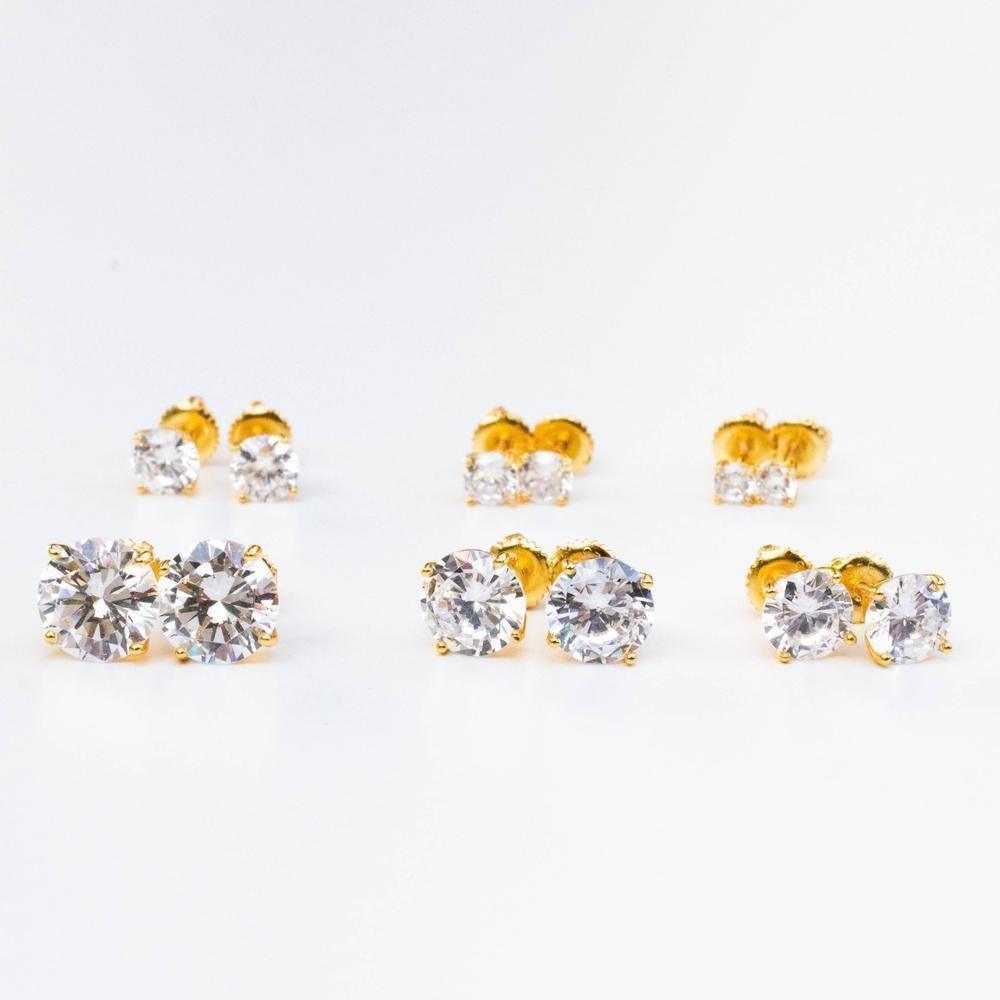 Sterling Silver Premium Round Stud Earrings - The Gifted Few