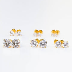 Sterling Silver Premium Round Stud Earrings - The Gifted Few