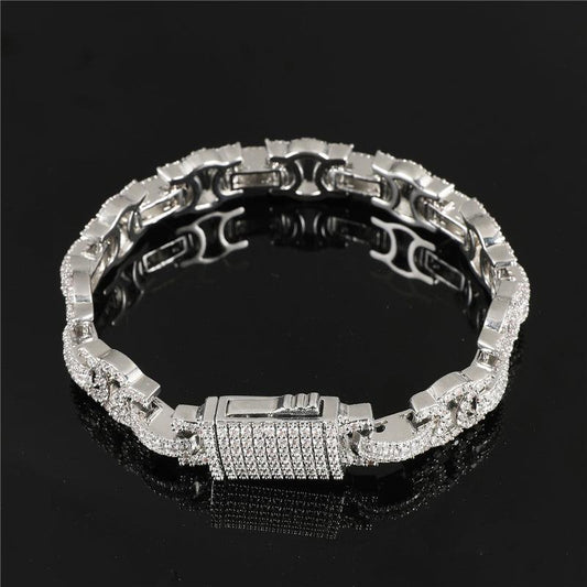13mm Premium Iced Byzantine Bracelet