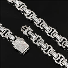 Premium Iced Byzantine Chain - 13mm