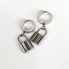 Hoop & Lock Earrings