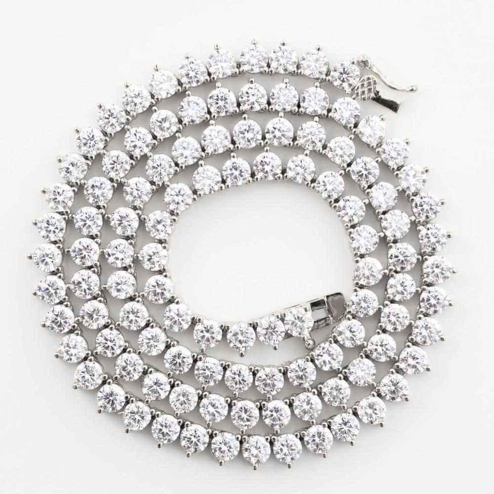 4mm 3 Prong Premium Tennis Chain The Gifted Few