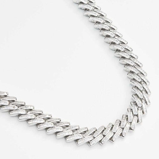 Premium 15mm Baguette Straight Edge Cuban Chain *Limited Edition*