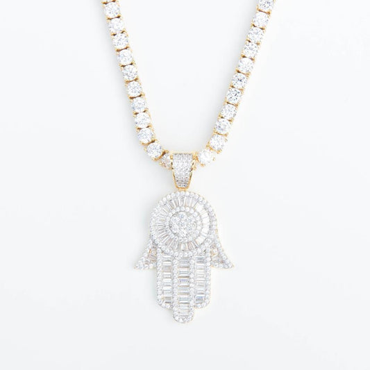 Premium Iced Baguette Hamsa