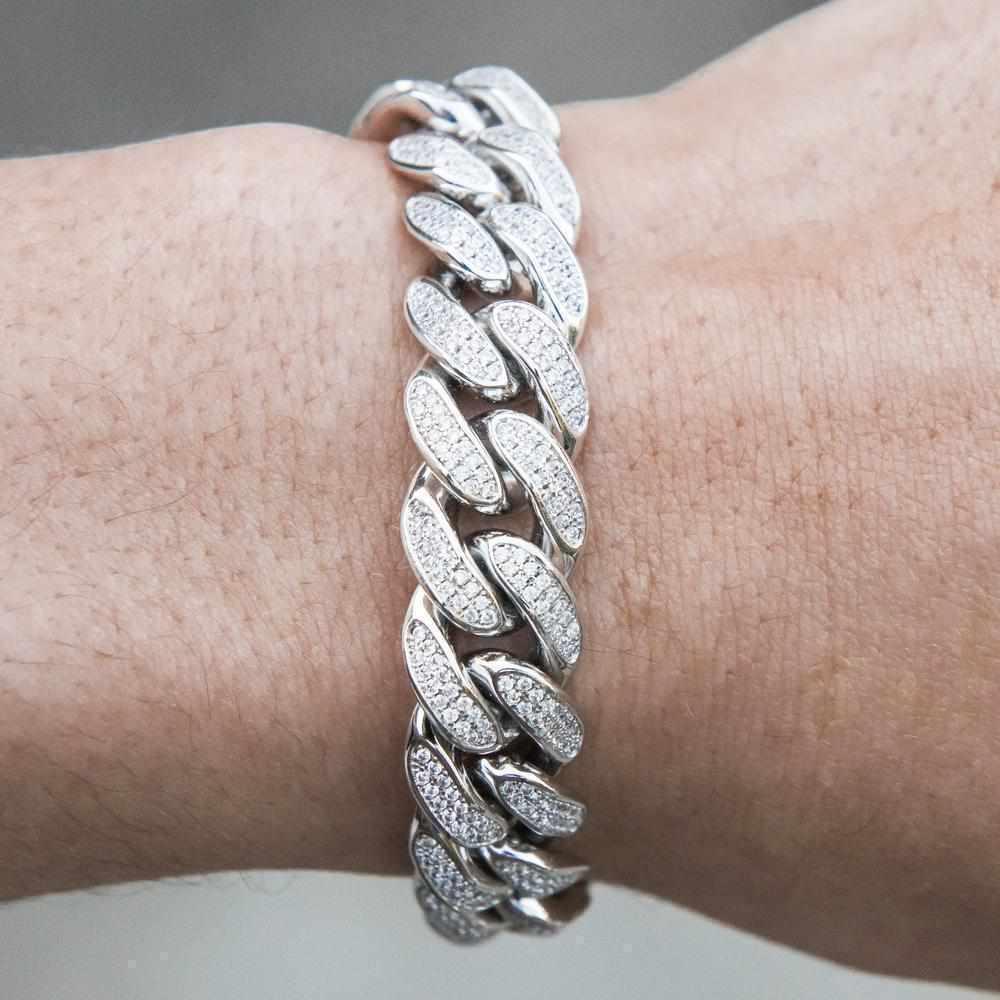 Premium Iced 12mm Cuban Bracelet - The Gifted Few