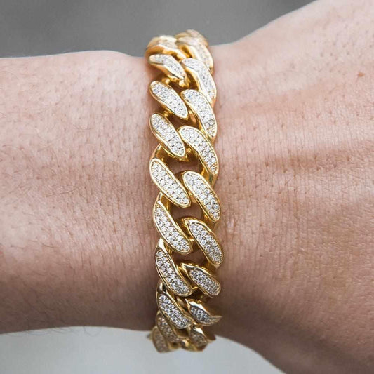 Premium Iced 12mm Cuban Bracelet - The Gifted Few