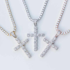 Premium Woman's Iced Cluster Cross