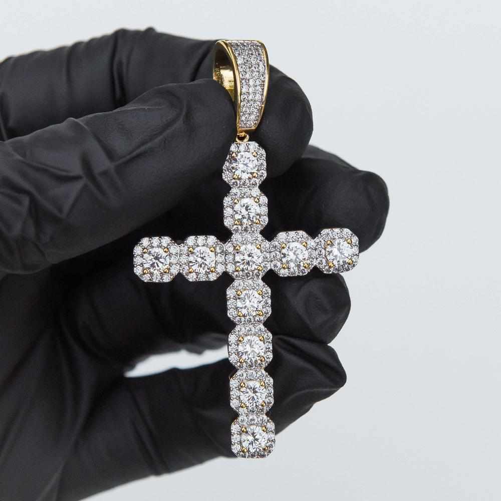 Premium Woman's Iced Cluster Cross