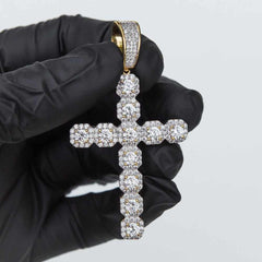 Premium Woman's Iced Cluster Cross