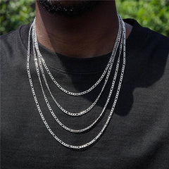 4mm Figaro Link Chain Stainless