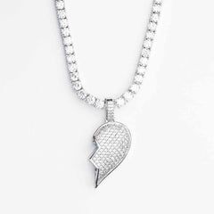 Premium Iced Split Broken Heart