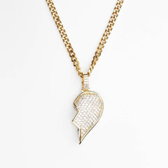 Premium Iced Split Broken Heart