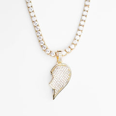 Premium Iced Split Broken Heart