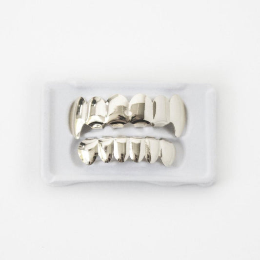 White Gold Fang Grillz - The Gifted Few
