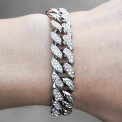 Iced Cuban Bracelet - 12mm - The Gifted Few