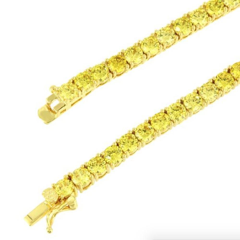 Canary 4mm Yellow Premium Tennis Chain - The Gifted Few