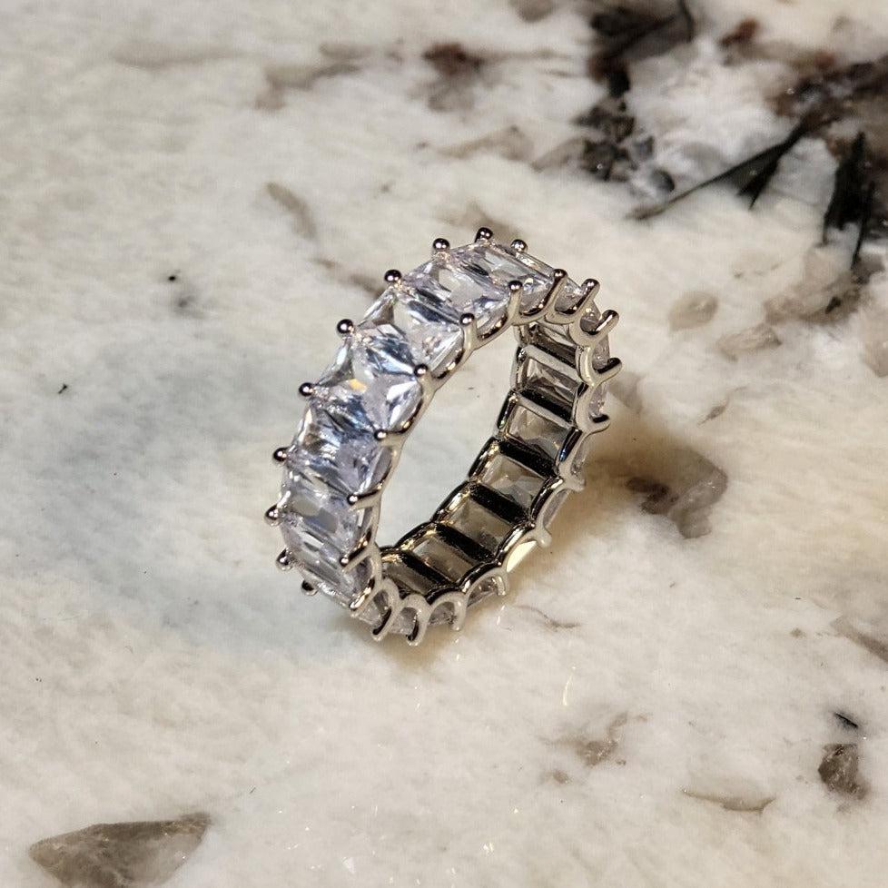 Premium Sterling Silver Eternity Ring
