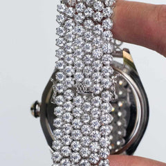 Cluster Band Watch - (White Gold) - The Gifted Few