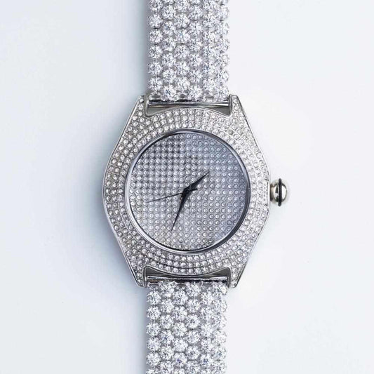Cluster Band Watch - (White Gold) - The Gifted Few